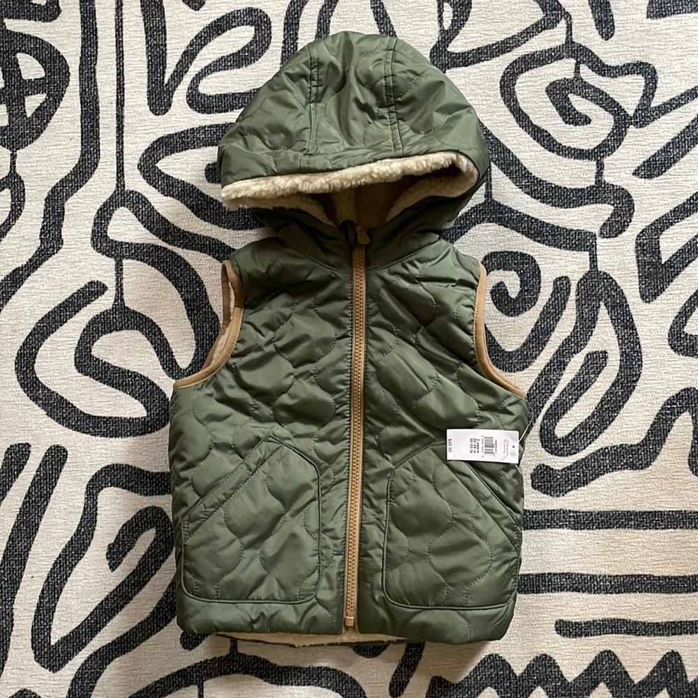 Gap Toddler Reversible Sherpa Lined Vest